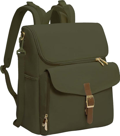 Baby Diaper Bag, Multi-Function Baby Bag for Mom Dad, 15 Pockets Pañaleras para Bebe Stroller Straps, Newborn Baby Essentials Must Haves for Girl Boy Army green