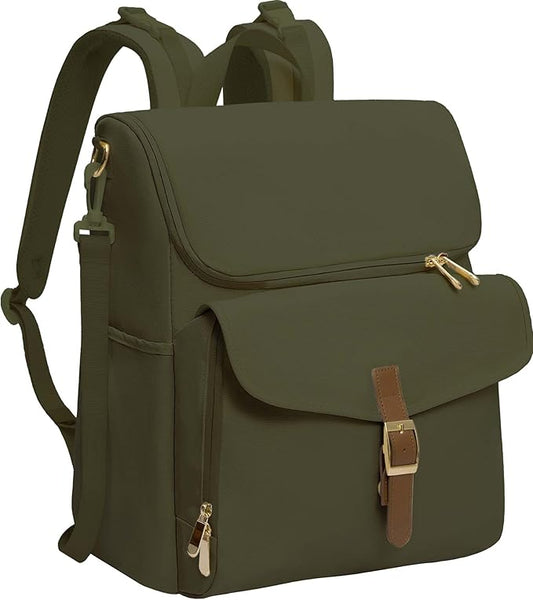 Baby Diaper Bag, Multi-Function Baby Bag for Mom Dad, 15 Pockets Pañaleras para Bebe Stroller Straps, Newborn Baby Essentials Must Haves for Girl Boy Army green