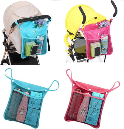 Baby Stroller Organizer,Black,Umbrella stroller organizer,Extra pockets to store snacks/wipes items,Holds water bottles, toddler sweat shirt etc (Black)