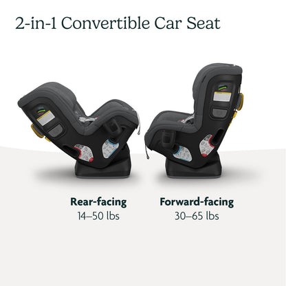 UPPAbaby Rove Convertible Car Seat - 2-in-1 Rear + Forward Facing - Quick + Secure 3-Step Install - Intuitive Safety Technology + Comfort Features - Cup Holder Included - Kavneer (Almond Mélange)