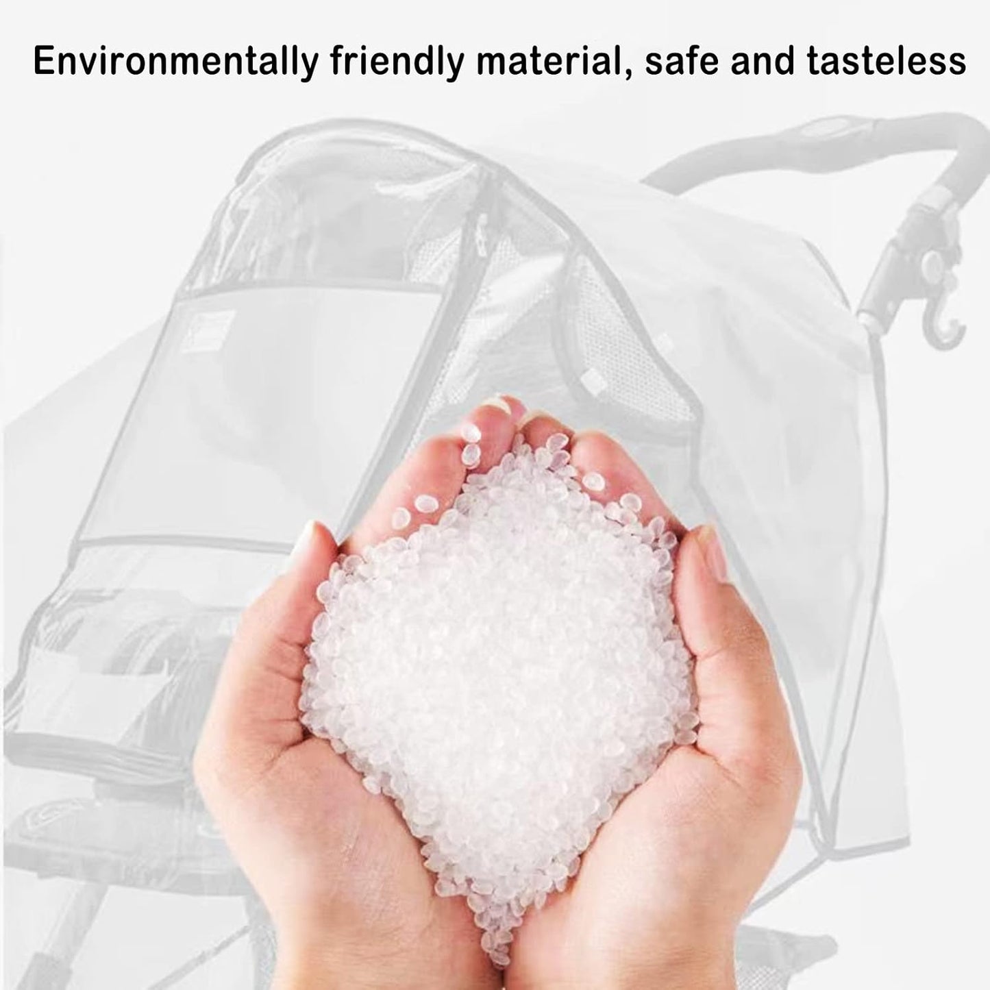 Stroller Rain Cover Universal Stroller Cart Umbrella Rain Cove Accessory for Winter Windproof Waterproof Dustproof and Snowproof