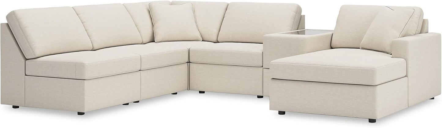 Signature Design by Ashley Modmax Coastal Press-Back Swivel Glider Rocker Recliner with Machine Washable Cover, Hidden Storage Compartments and 2 Bolster Pillows, Beige - Colors A