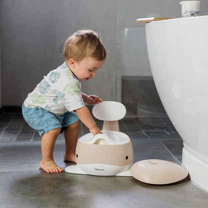 Kindsgut Whale Potty Training Toilet – Ergonomic Toddler Potty for Boys & Girls, Designed in Germany, Non-Slip & Easy Clean, Pigeon Blue