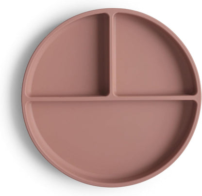 mushie Silicone Suction Plate | BPA-Free Non-Slip Design (Soft Lilac)