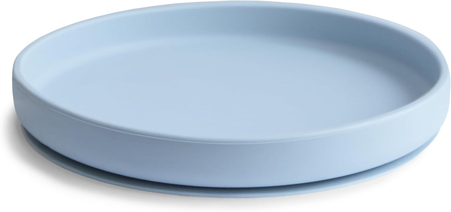 mushie Classic Silicone Suction Plate | BPA-Free Non-Slip Design (Daffodil)