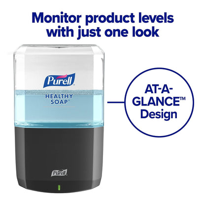 PURELL ES8 Automatic Soap Dispenser, Graphite, for 1200 mL PURELL ES8 HEALTHY SOAP Refills (Pack of 1) - 7734-01 - Manufactured by GOJO, Inc.