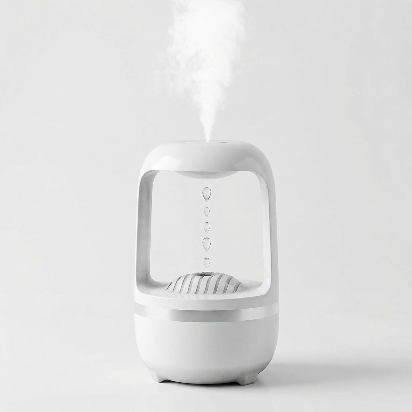 500ml Small Humidifier, USB Cool Mist Humidifier with Anti Gravity Water Flow Visual Effect, Auto Shut Off Quiet Ultrasonic Portable Mini Humidifier for Bedroom Baby Nursery Office Desk Travel Home