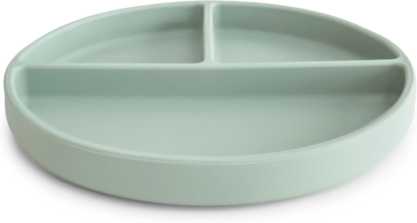 mushie Silicone Suction Plate | BPA-Free Non-Slip Design (Soft Lilac)