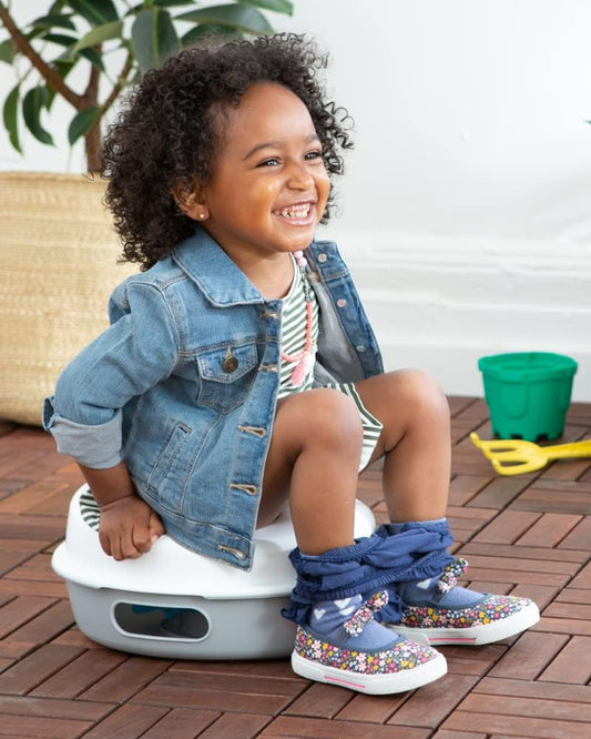 Skip Hop Go Time Multi-Stage 3 in 1 Potty Seat, White/Grey