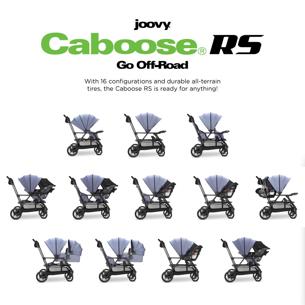 Joovy Caboose LX Tandem Stand-on Stroller, Black