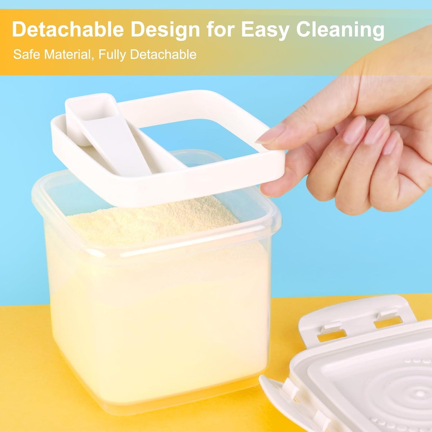 Accmor Formula Dispenser On The Go, Formula Container to Go, Portable Milk Powder Kids Snack Container with Scoop for Infant Toddler Travel Outdoor Picnic