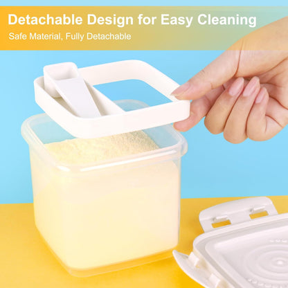 Accmor Formula Dispenser On The Go, Formula Container to Go, Portable Milk Powder Kids Snack Container with Scoop for Infant Toddler Travel Outdoor Picnic