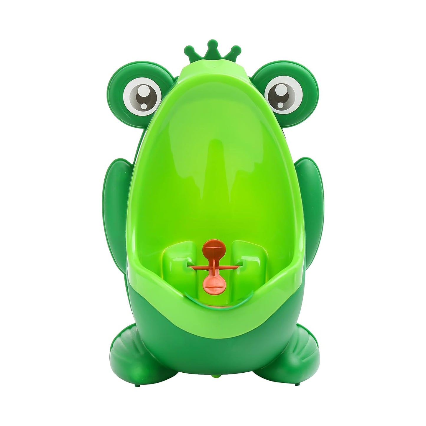 Frog Pee Training Urinal, Cute Frog Potty Training Urinal for Toddler Boys with Funny Aiming Target, Green Toilet Trainer (Green)