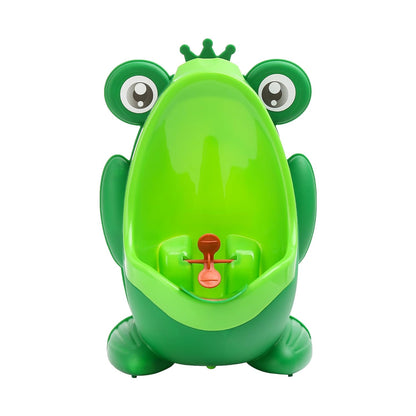 Frog Pee Training Urinal, Cute Frog Potty Training Urinal for Toddler Boys with Funny Aiming Target, Green Toilet Trainer (Green)