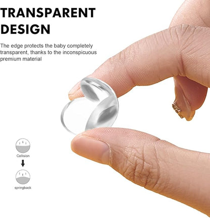 POPETPOP 20 Pack Corner Protector for Baby, Clear Table Corner Protectors, Furniture Edge Guards - Baby Proof Guards to Cover Sharp Furniture