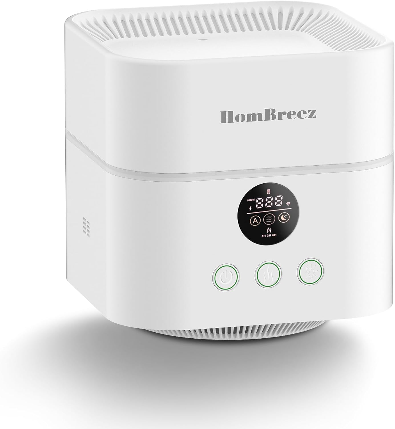 Air Purifier and Humidifier Combo for Bedroom, Covers Up to 200ft², H13 True HEPA Filter, 400ML Water Tank, Quiet Cool Mist Top Fill Essential Oil Diffuser for Baby, Pet Room, APP Control