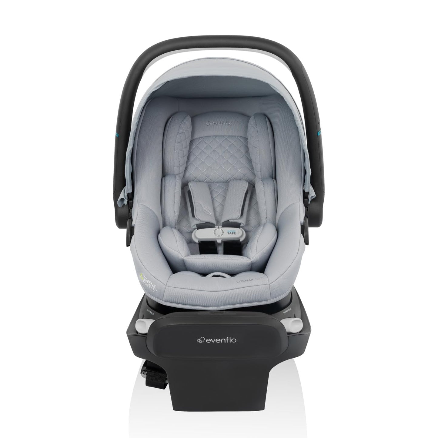 Evenflo Revolve180 LiteMax NXT Rotating Rear-Facing Lightweight Preemie and Infant Car Seat 3-30lbs. with SensorySoothe. Easy Install with Base (Agate Purple)