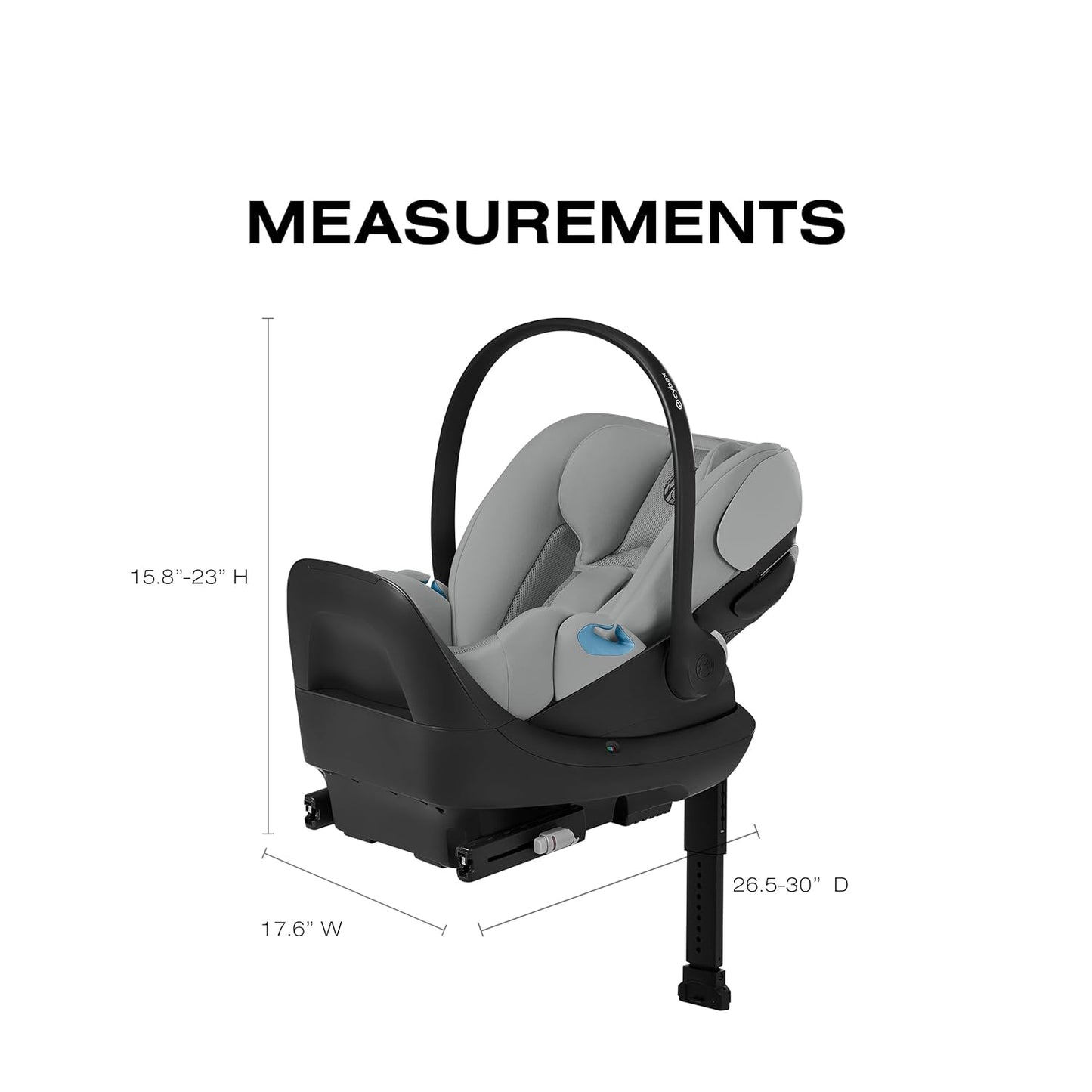 CYBEX Cloud G Pro Comfort Extend Infant Car Seat - Ocean Blue