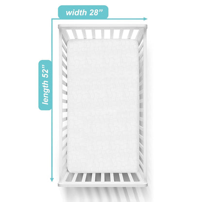 American Baby Company Waterproof Fitted Pack and Play Mattress Protector 39" x 27" - Quilted, Noiseless, Ultra-Soft & Breathable Playpen and Pack n Play Mattress Cover