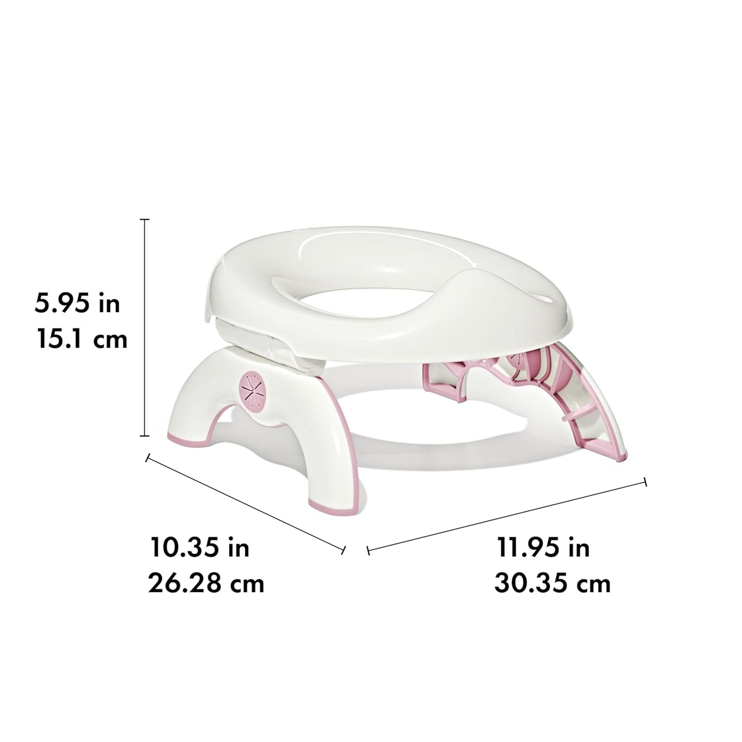 OXO Tot 2-in-1 Go Potty with Travel Bag | for Potty Emergencies at Home or on the go | Portable Toilet Training | Opens Quickly for Emergencies | for standalone use or on Grown-up Toilets