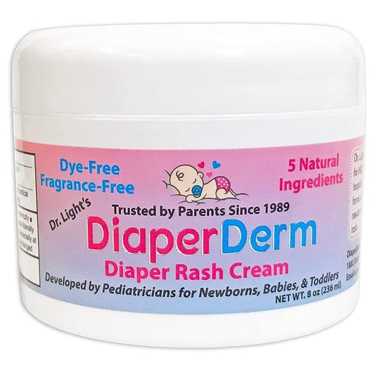 Baby Diaper Rash Cream Pediatrician Formulated with 5 Ingredients for Gentle, Happy, and Rash-Free Skin Care, 8 oz