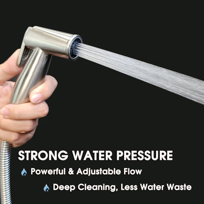 Handheld Bidet Sprayer for Toilet, Lockable Push Button, ABS Bidet Sprayer Set with Hose & T-Valve, Easy Install - Niken Color