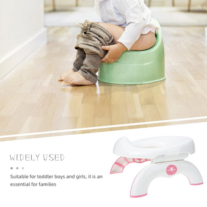 Portable Potty Training Toilet, 2 in 1 Travel Potty Seat for Boys Girls, Foldable Training Toilet Seat for Travel and Car Attachment Indoor Outdoor Use