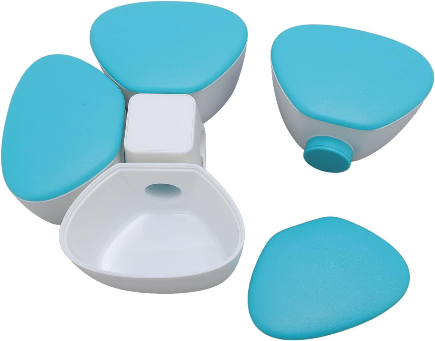 Baby Formula Dispenser Portable 4 180ml Compartments Milk Powder Dispenser Container Non Spill Strong Seal Milk Powder Snack Container (Colorful)