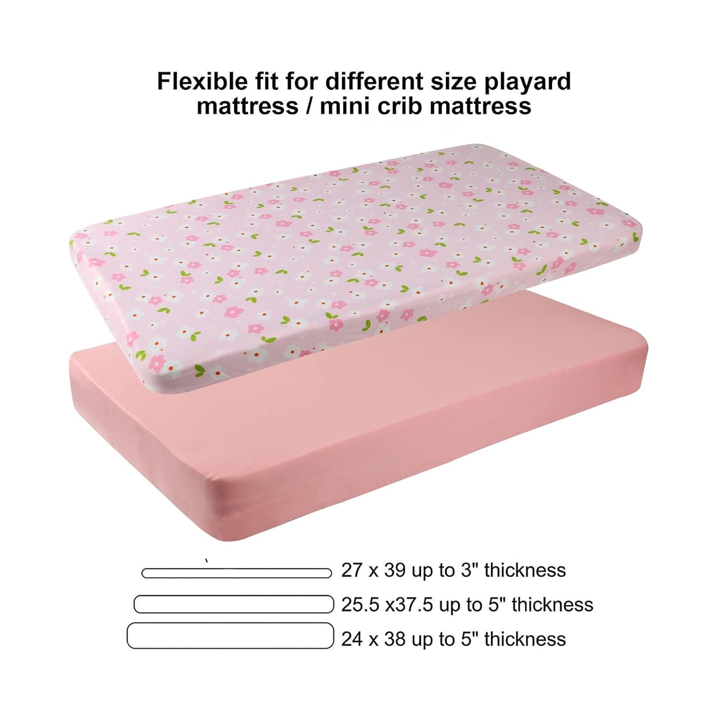Onacosht Pack and Play Sheets 3 Pack for Baby Boy, Stretchy Jersey Knitted Portable Mini Crib Sheets Playard Mattress Cover, Woodland Animal Elephant Fox Lion Bear Giraffe Zebra Printing
