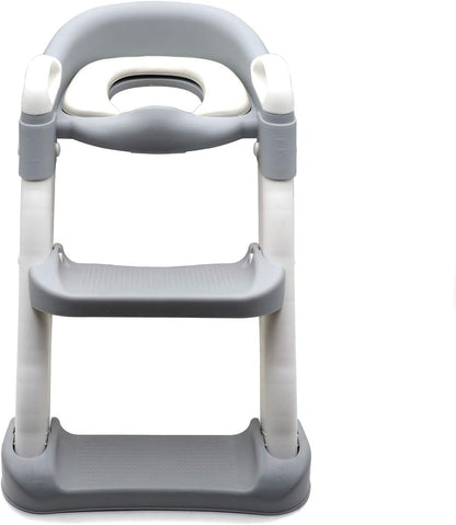 HTTMT- Giraffe Potty Training Toilet Ladder Seat With Upgraded Cushion Step Stool Ladder Toilet Chair/Toilet Trainer for Baby Toddler Kids Children In Pink [P/N: ET-BABY001-PINK STEP]