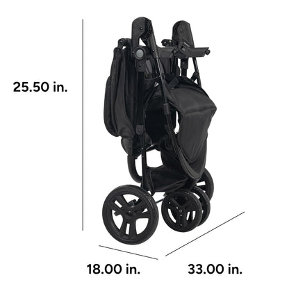 Baby Trend Venture 3-Wheel Stroller Travel System, Stellar Grey