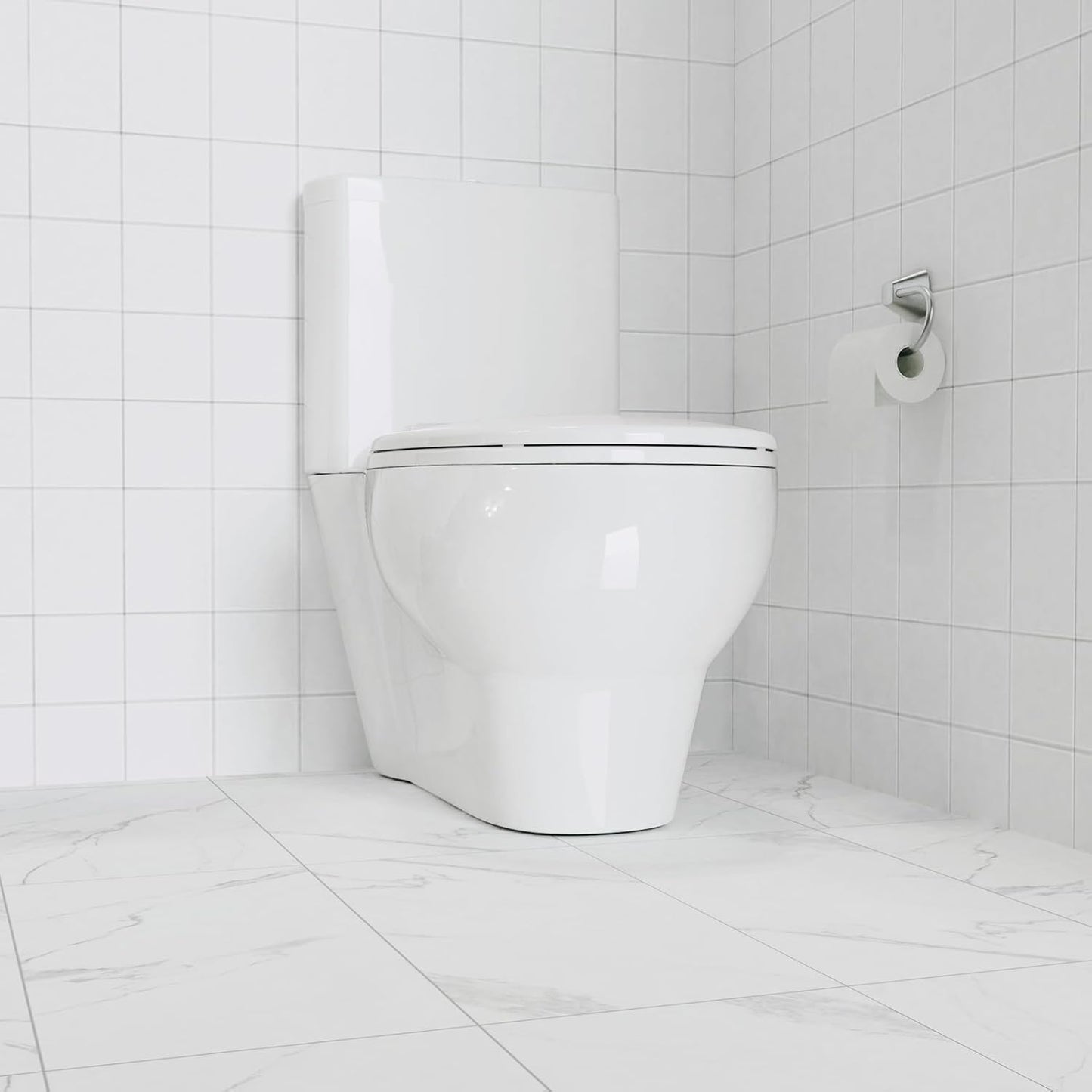 Toilet Seat Round,Toilet Seat with Toddler Seat Built in, Potty Training Toilet Seat Round Fits Both Adult and Child, with Soft Close,Easy Install and Clean - White, Round
