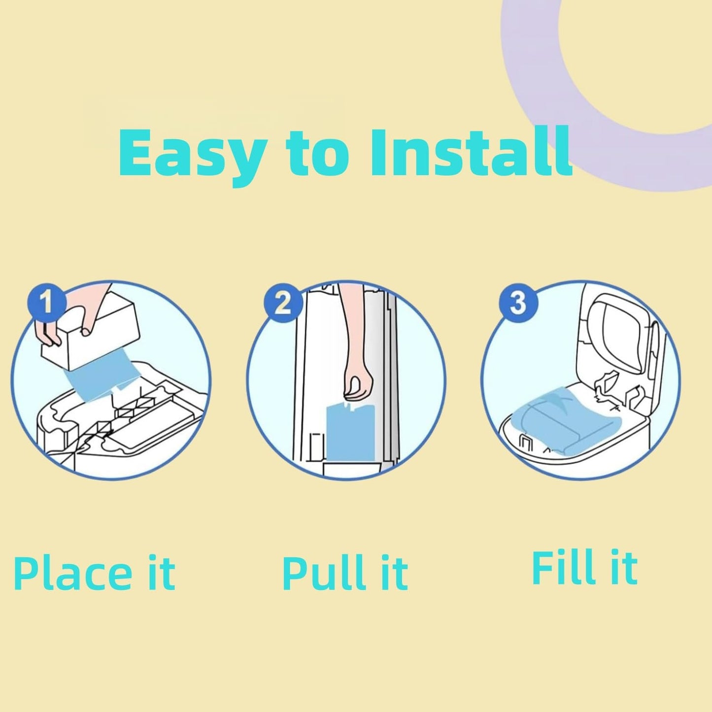 Diaper Easy Roll Refill Bags, Diaper Pail Refills, Holds Up to 7000 Newborn Diapers, Superior Odor Control, Compatible with Genie Easy Roll, 5 Packs Signature & Platinum Pails
