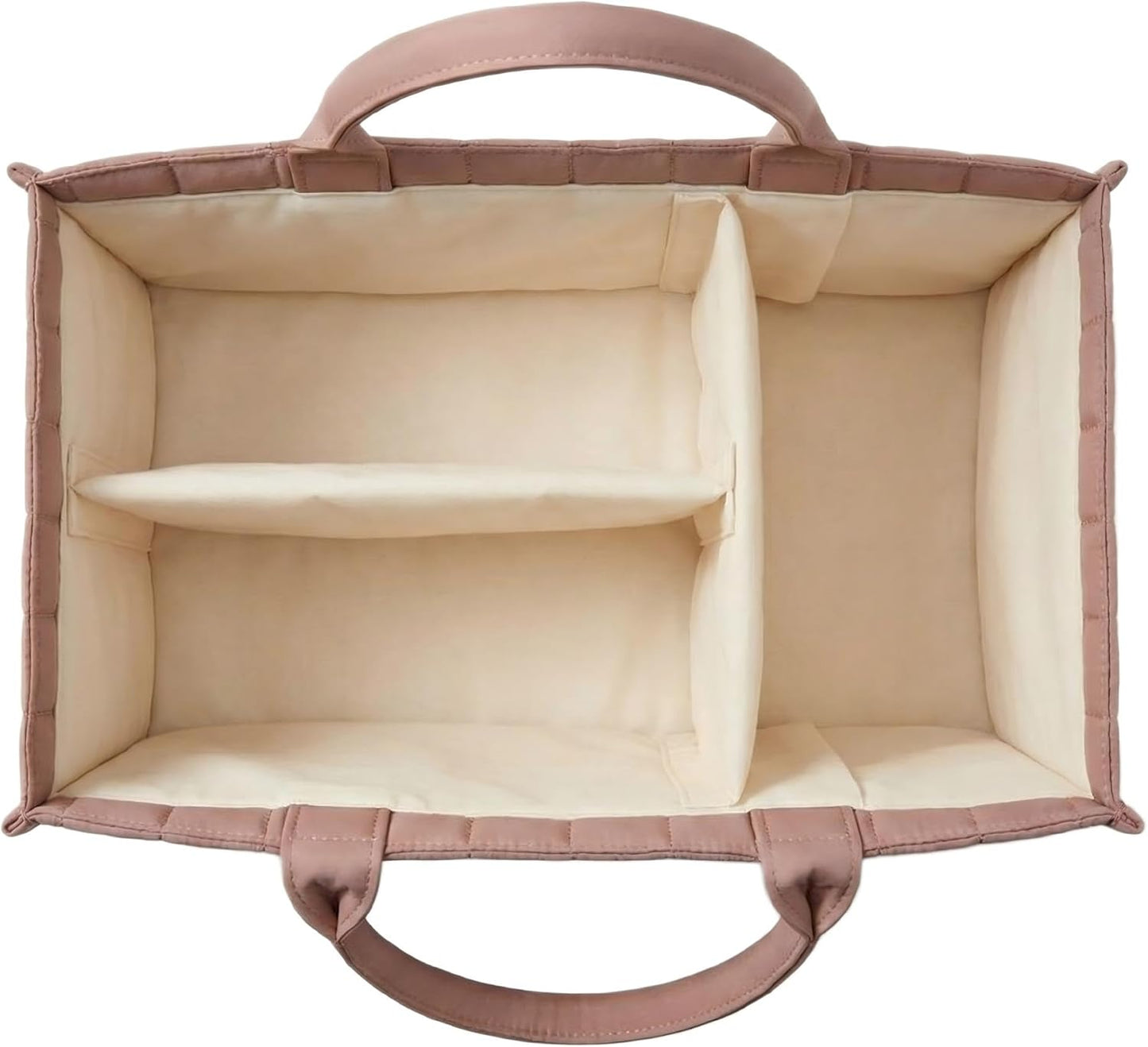 Baby Diaper Caddy Organizer-Large Nursery Storage Basket for Changing Table and Car - Portable Newborn Essentials & Wipes Bin - Gift for Baby Shower and Registry Must-Have (Forest Green)