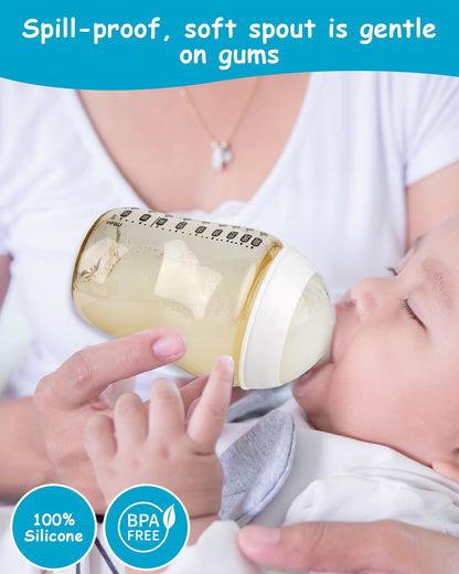 Silicone Nipple (M) for Tommee Tippee Natural Start Anti-Colic Baby Bottles, Medium Flow, 3m+, 4 Count