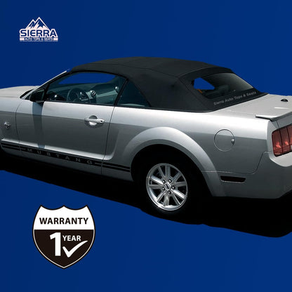 Sierra Auto Tops & Seats Convertible Top for 1994-2004 Ford Mustang - Saddle, Sailcloth Vinyl - Convertible Top Replacement with Plastic Window - Mustang Convertible Top, Complete Soft Top