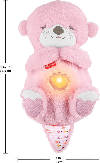 Fisher-Price Baby Toy Soothe ‘n Snuggle Purple Monkey Plush Portable Sound Machine with Breathing Motion & Lights for Newborns Ages 0+ Months