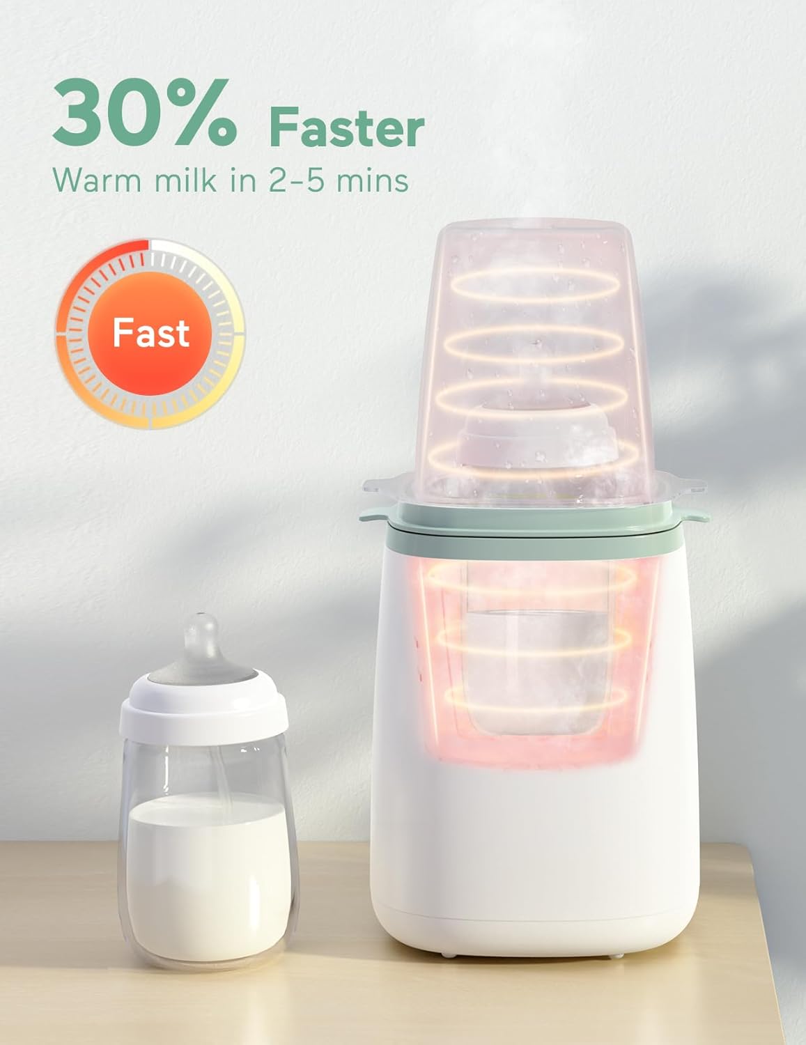 Momcozy 3 Layers Large Bottle Sterilizer and Dryer & Momcozy Bottle Warmer