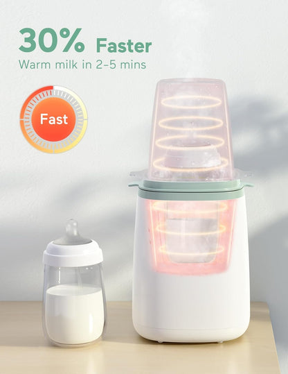 Momcozy 3 Layers Large Bottle Sterilizer and Dryer & Momcozy Bottle Warmer