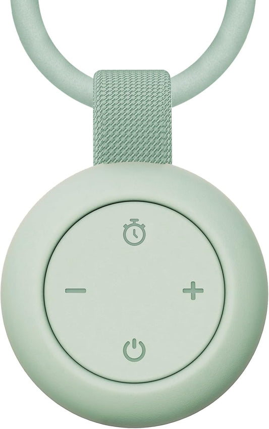 Portable Baby Sound Machine [White Noise for Babies Kids Adults][Timer Function][12 Soothing Sounds][Sleep Soother] 15 Hours Battery Life, Travel,Registry,Gifts,Shower,Clips on Baby Stroller