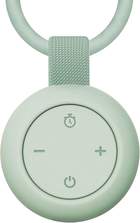 Portable Baby Sound Machine [White Noise for Babies Kids Adults][Sleep Soother][Timer Function][12 Soothing Sounds] 15 Hours Battery Life, Registry Gift,Shower,Clips on Baby Stroller.Mint