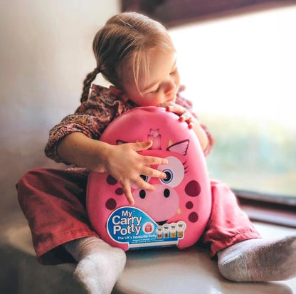 My Carry Potty - Ladybug Travel Potty, Award-Winning Portable Toddler Toilet Seat for Kids to Take Everywhere