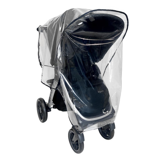 Rain Cover for Chicco Bravo Trio & Primo Travel Systems - SASHA'S Weather Shield - Clear, Ventilation Holes, Maximum Coverage, Made in USA (Stroller & Car seat not Included)