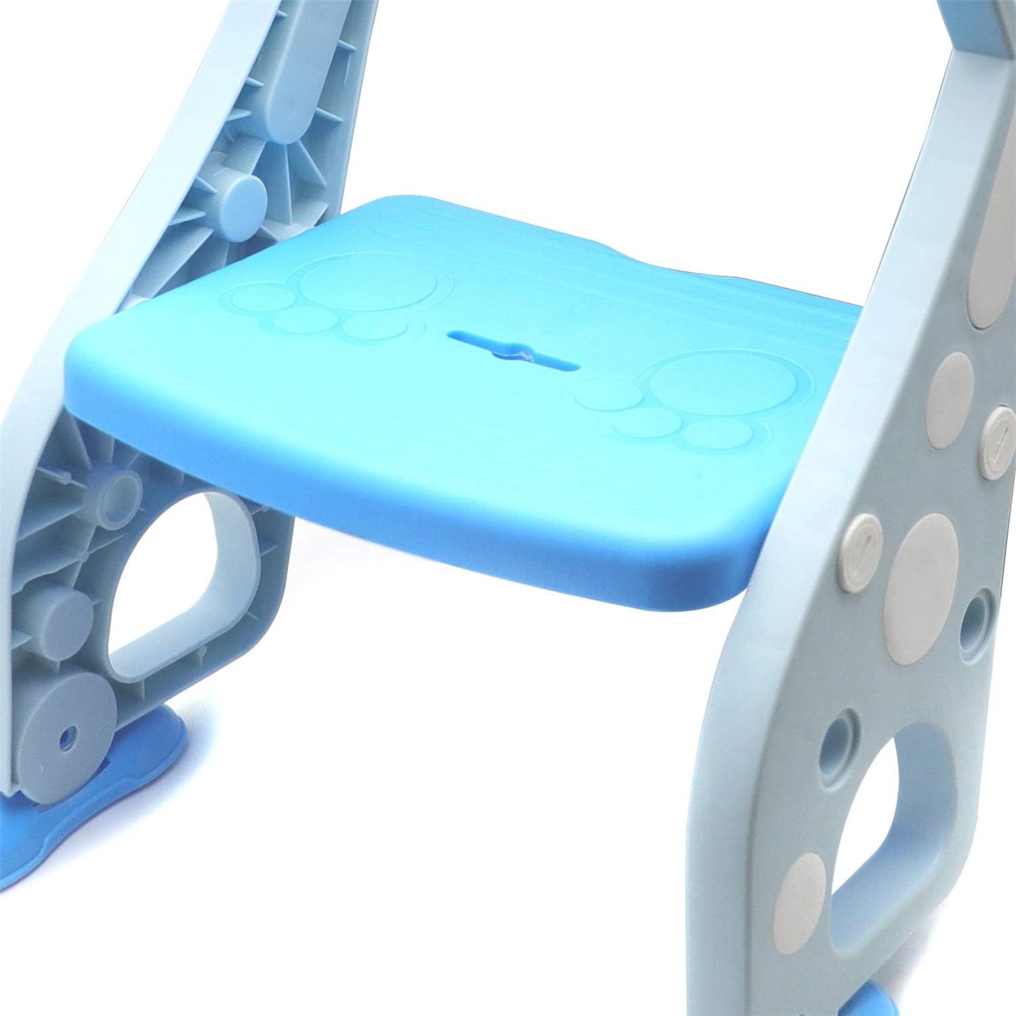 HTTMT- Giraffe Potty Training Toilet Ladder Seat With Upgraded Cushion Step Stool Ladder Toilet Chair/Toilet Trainer for Baby Toddler Kids Children In Pink [P/N: ET-BABY001-PINK STEP]
