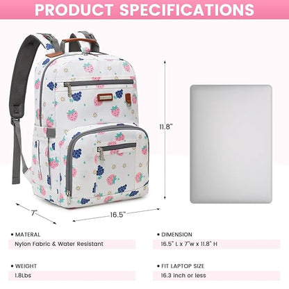 Diaper Bag Backpack, Large Baby Nappy Bags with Portable Changing Pad for Boys and GirlsMultifunction Travel Baby Bag for Moms Dads, Shower Gifts Waterproof and Stylish