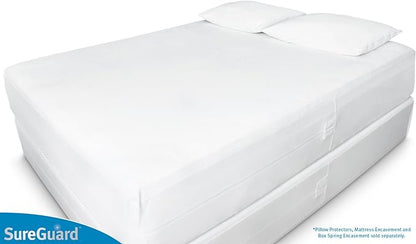 Full XL (9-12 in. Deep) SureGuard Mattress Encasement - 100% Waterproof, Bed Bug Proof, Hypoallergenic - Premium Zippered Six-Sided Cover