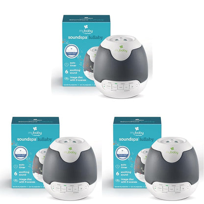 MyBaby Lullaby Sound Machine & Projector – Baby Sleep Machine Plays 6 Sounds & Lullabies, Projects Soothing Images - Auto-Off Timer, Adjustable Volume, Great for Baby Registry and Baby Shower Gifts