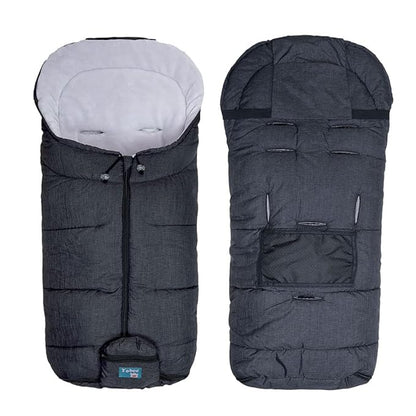 Yobee Winter Waterproof Warm Stroller Bunting Bag, Center and Botton Open for Easy in and Temperature Control, Multi Use, Toldder Size, Grey