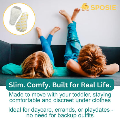 Sposie Dribbles – Turn Any Underwear Into Potty Training Underwear | Training Pads Reduce Messes and Laundry | A Faster Cleaner Easier Solution | Use with Toilets, Seats, Charts, and Stickers | 28ct