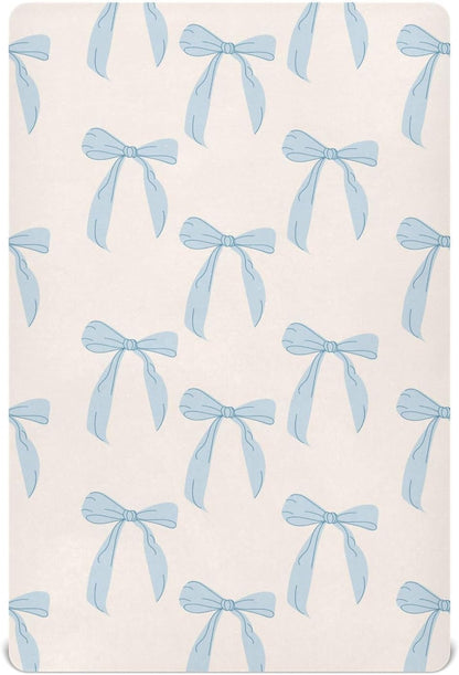 Fitted Crib Sheets Cactus and Floral Stretchy Portable Playard Sheets for Baby Toddler, Breathable Soft Mini Crib Mattress 52 x 28 in for Boys and Girls